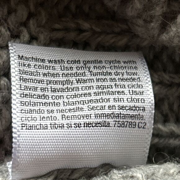 St John’s Bay Vtg Gray & Multi Pattern Grandpa Cardigan Button Sweater-Womens XL - Picture 9 of 9